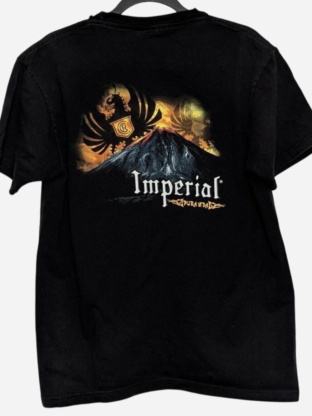 Official Imperial Beer Costa Rica Arenal Volcano Graphic Tee - Size Large